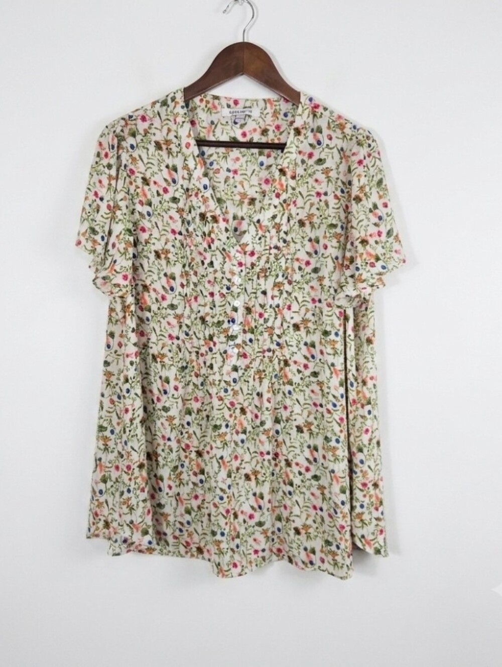 Rose & Olive floral flowy top